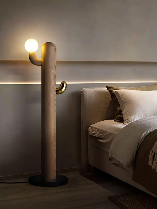 Cactus Wood Floor Lamp-DWHOME