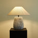 Callisto Ribbed Ceramic Table Lamp-DWHOME
