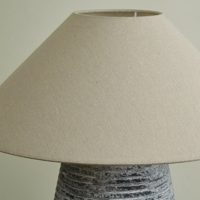 Callisto Ribbed Ceramic Table Lamp-DWHOME