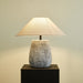 Callisto Ribbed Ceramic Table Lamp-DWHOME