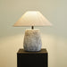 Callisto Ribbed Ceramic Table Lamp-DWHOME