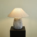 Callisto Ribbed Ceramic Table Lamp-DWHOME