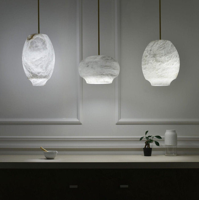 Camille Alabaster Pendant Lamp-DWHOME