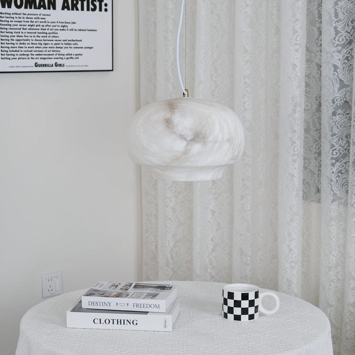 Camille Alabaster Pendant Lamp-DWHOME
