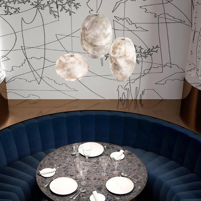Camille Alabaster Pendant Lamp-DWHOME