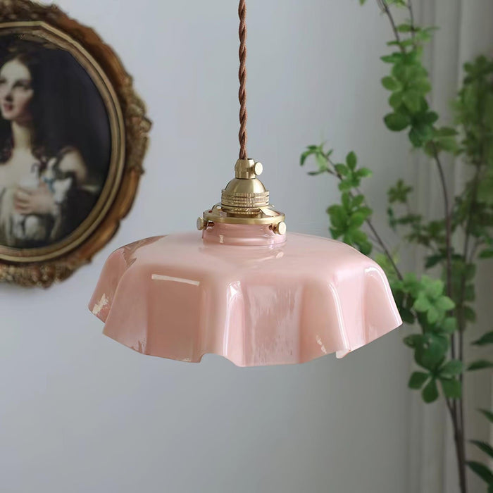 French Flower Pendant Swag Light-DWHOME