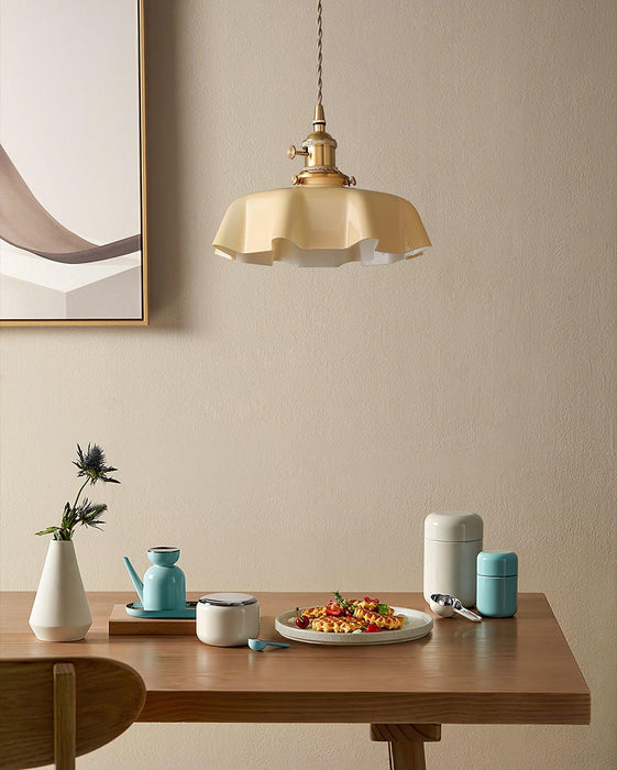 French Flower Pendant Swag Light-DWHOME
