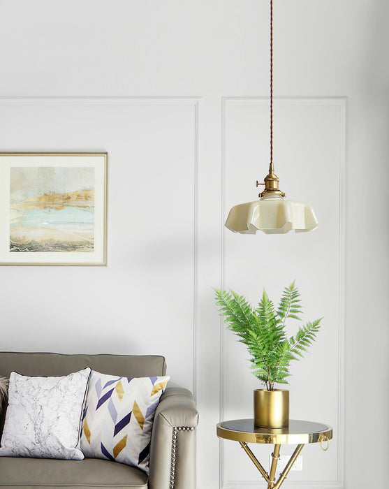 French Flower Pendant Swag Light-DWHOME