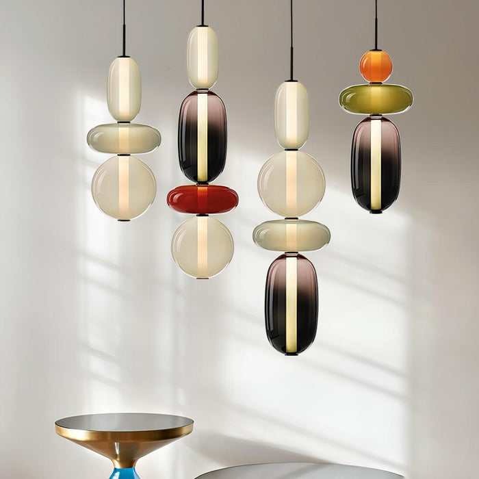 Candied Glass Combo Pendant Light-DWHOME