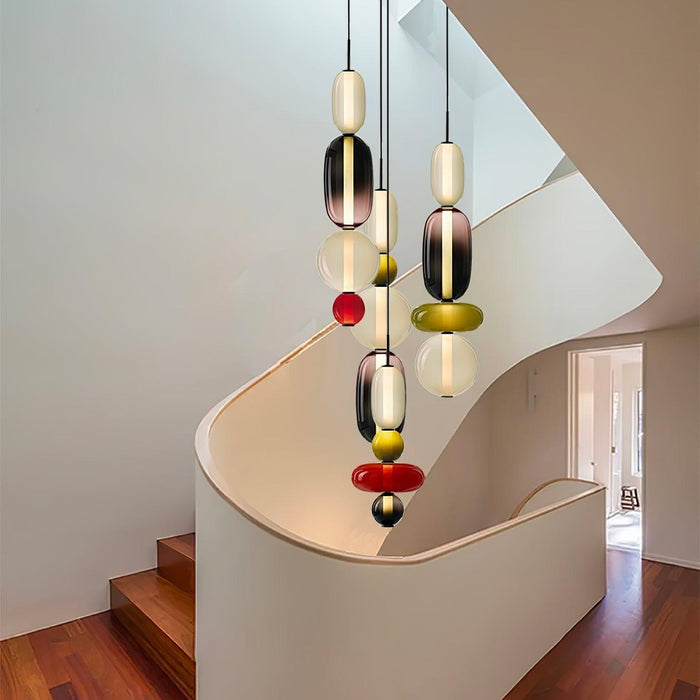 Candied Glass Combo Pendant Light-DWHOME