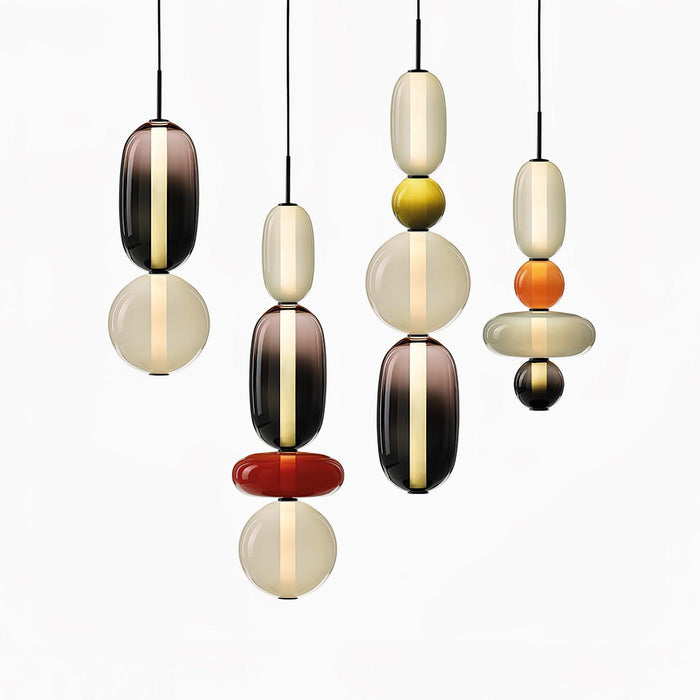 Candied Glass Combo Pendant Light-DWHOME