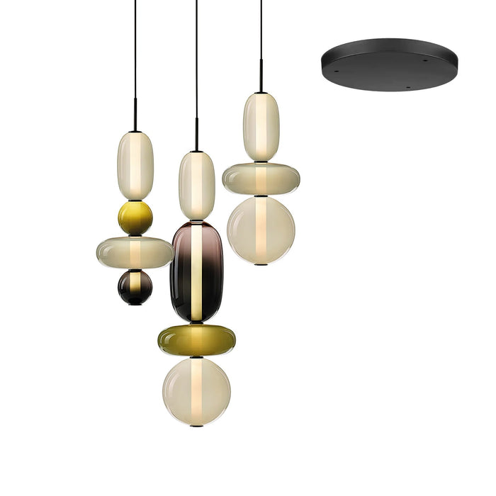 Candied Glass Combo Chandelier-DWHOME