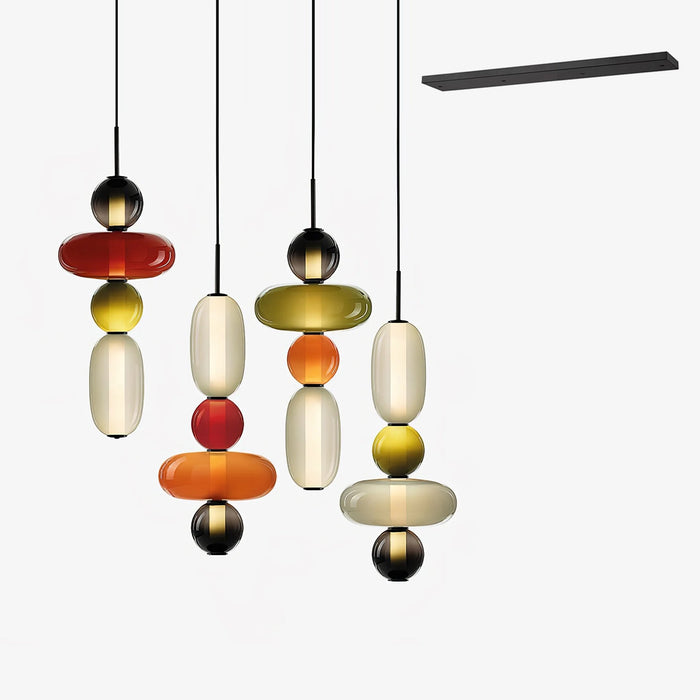 Candied Glass Combo Chandelier-DWHOME