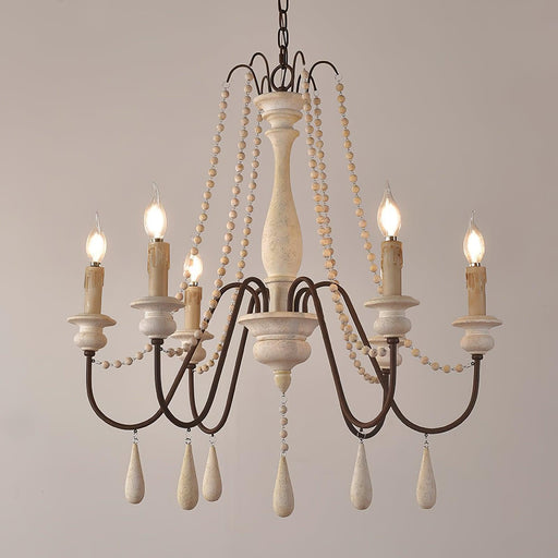 Candle Style Beaded Chandelier-DWHOME