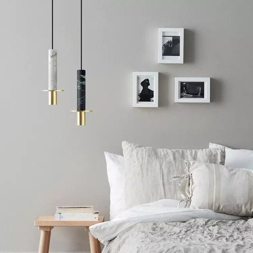 Marble Candlestick Pendant Lights-DWHOME