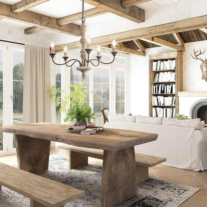 Candlestick Farmhouse chandelier-DWHOME