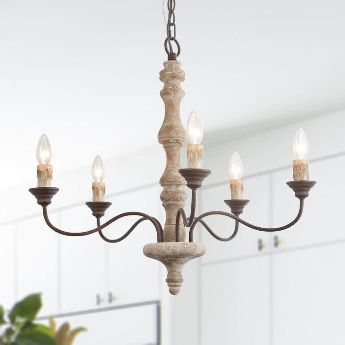 Candlestick Farmhouse chandelier-DWHOME