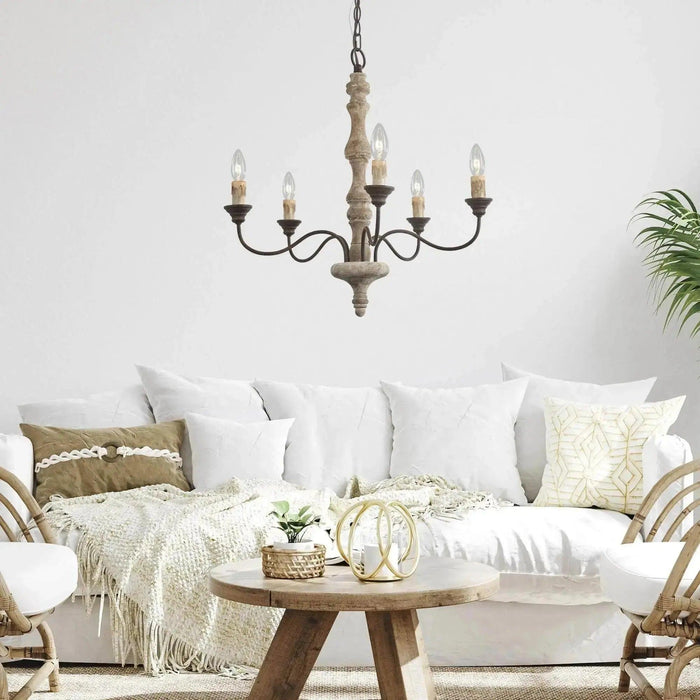 Candlestick Farmhouse chandelier-DWHOME