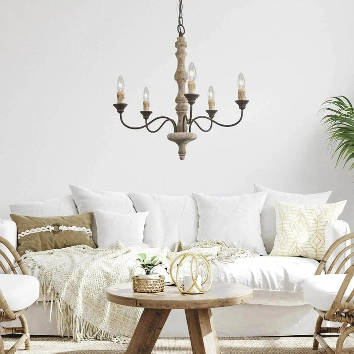 Candlestick Farmhouse chandelier-DWHOME