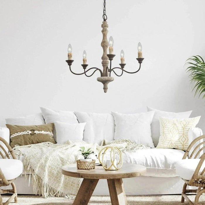 Candlestick Farmhouse chandelier-DWHOME