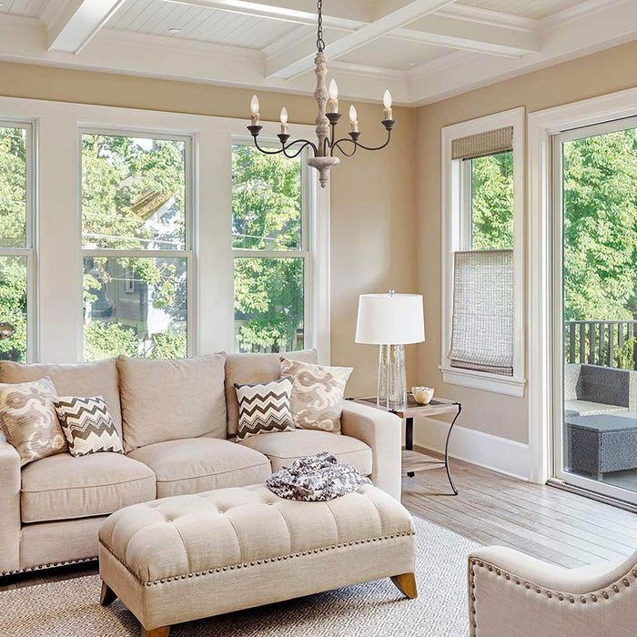 Candlestick Farmhouse chandelier-DWHOME