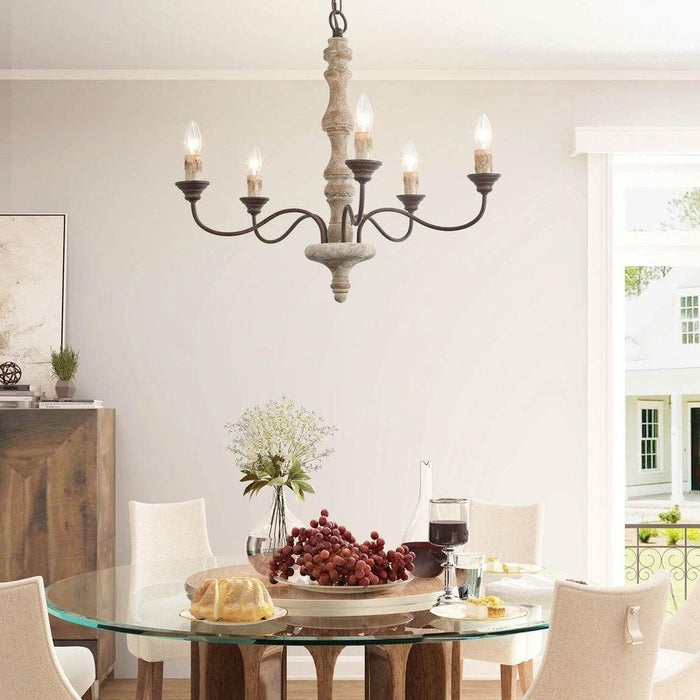 Candlestick Farmhouse chandelier-DWHOME