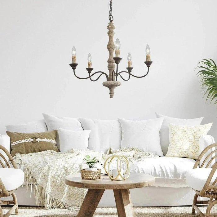 Candlestick Farmhouse chandelier-DWHOME