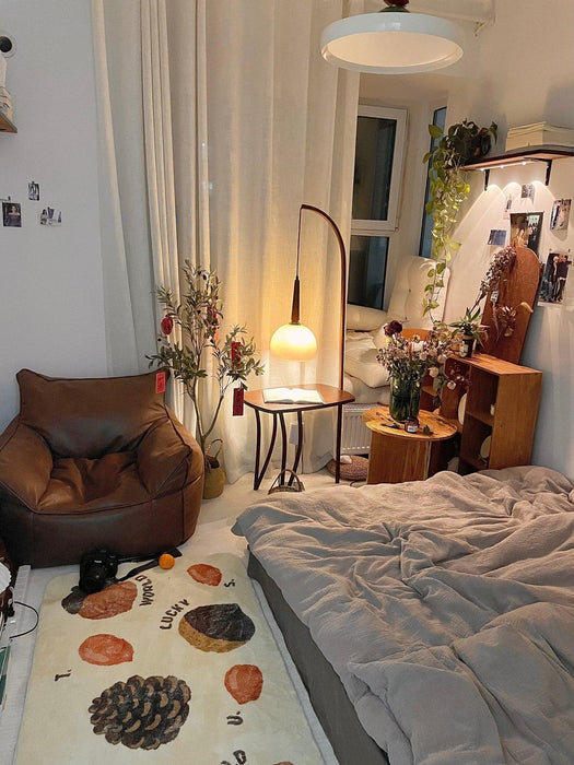 Cantilever Wood Accent Floor Lamp-DWHOME