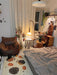 Cantilever Wood Accent Floor Lamp-DWHOME