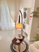 Cantilever Wood Accent Floor Lamp-DWHOME