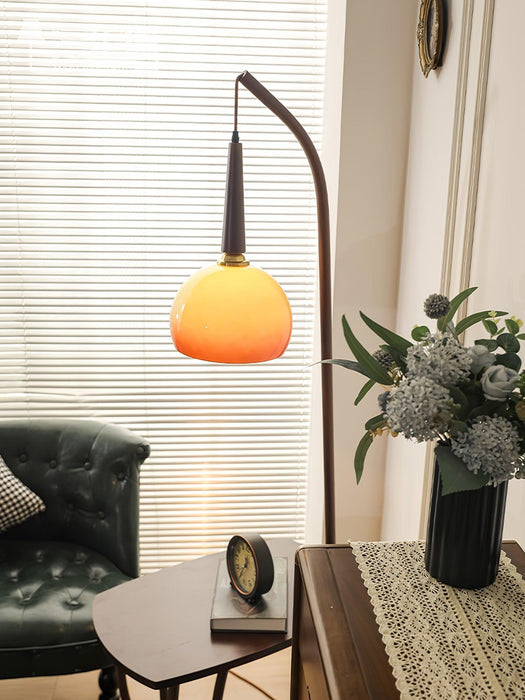 Cantilever Wood Accent Floor Lamp-DWHOME