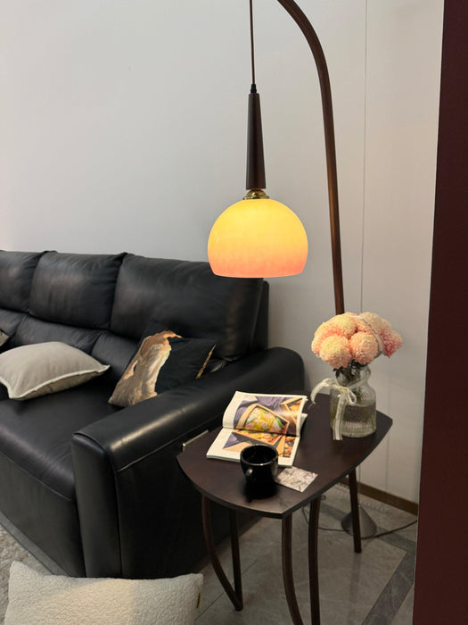 Cantilever Wood Accent Floor Lamp-DWHOME