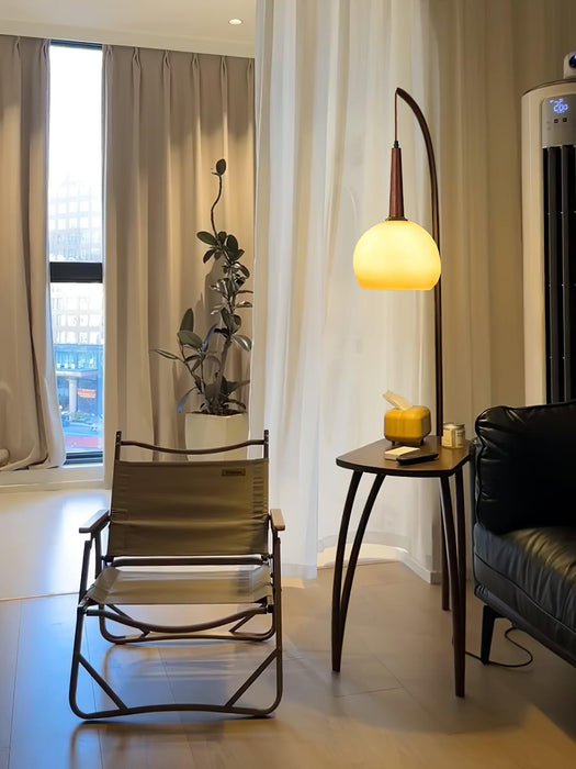 Cantilever Wood Accent Floor Lamp-DWHOME