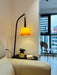Cantilever Wood Accent Floor Lamp-DWHOME