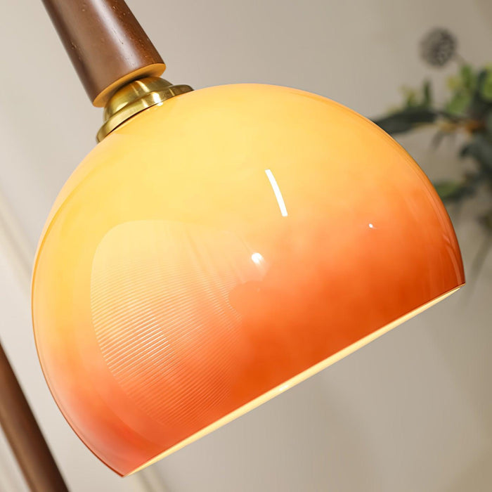 Cantilever Wood Accent Floor Lamp-DWHOME