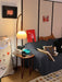 Cantilever Wood Accent Floor Lamp-DWHOME