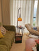 Cantilever Wood Accent Floor Lamp-DWHOME