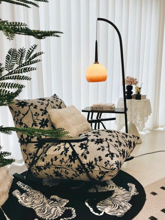 Cantilever Wood Accent Floor Lamp-DWHOME