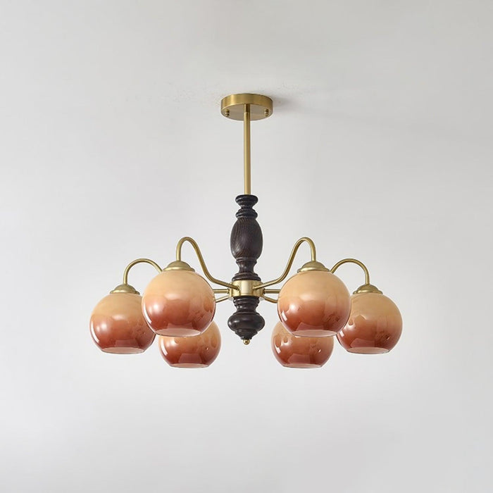 Caramel Orb Chandelier-DWHOME
