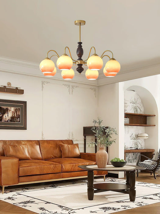 Caramel Orb Chandelier-DWHOME