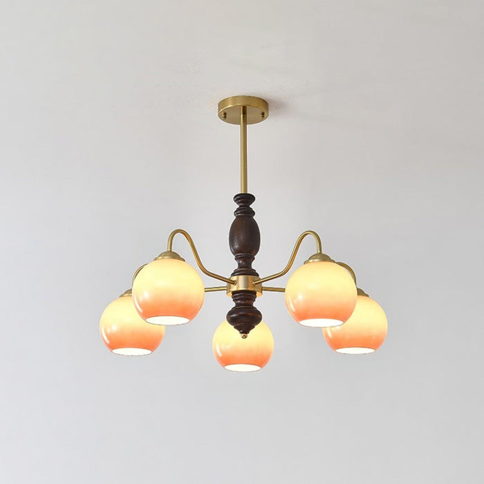 Caramel Orb Chandelier-DWHOME