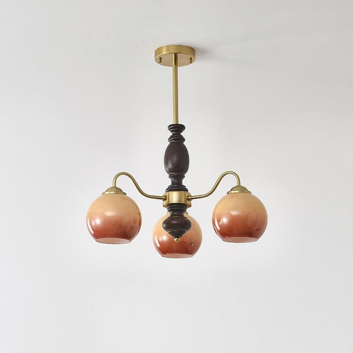 Caramel Orb Chandelier-DWHOME