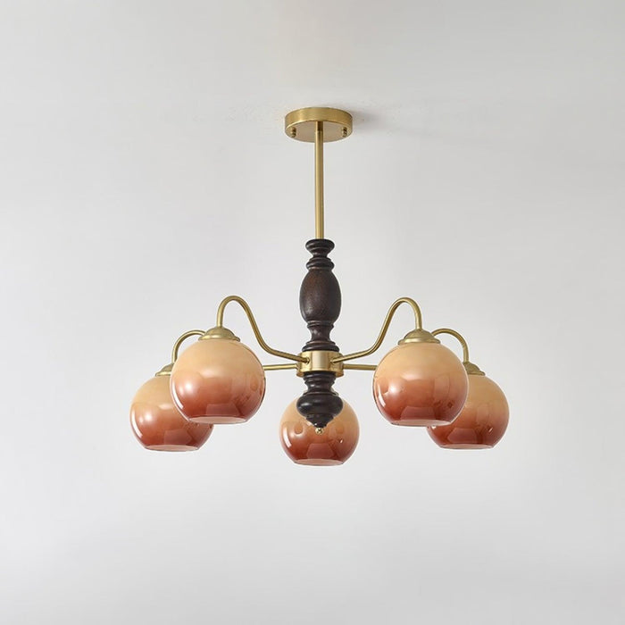 Caramel Orb Chandelier-DWHOME