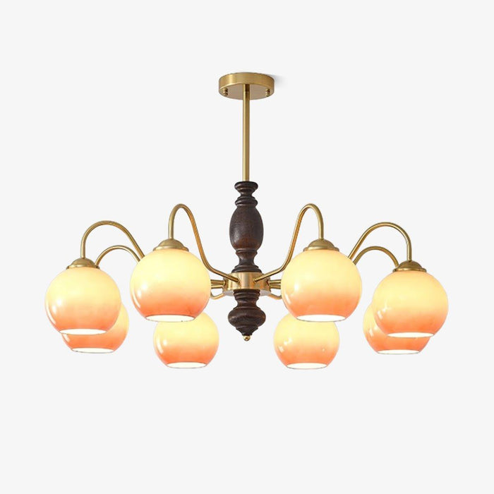 Caramel Orb Chandelier-DWHOME