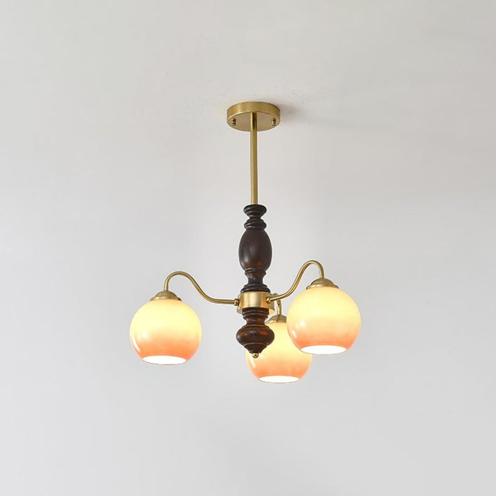 Caramel Orb Chandelier-DWHOME