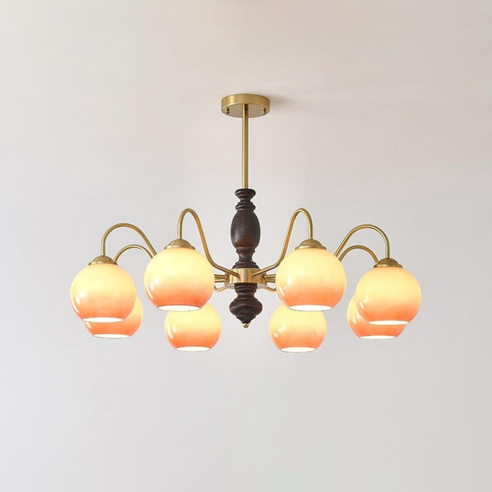 Caramel Orb Chandelier-DWHOME