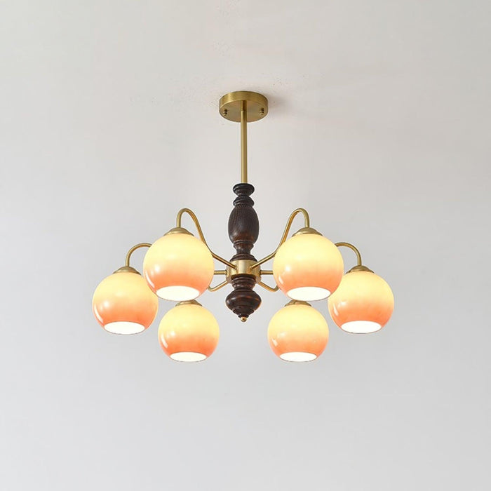 Caramel Orb Chandelier-DWHOME