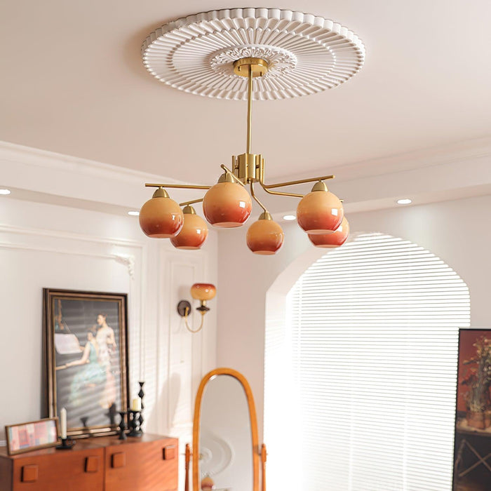 Chandelier Sphère Caramel - DWHOME