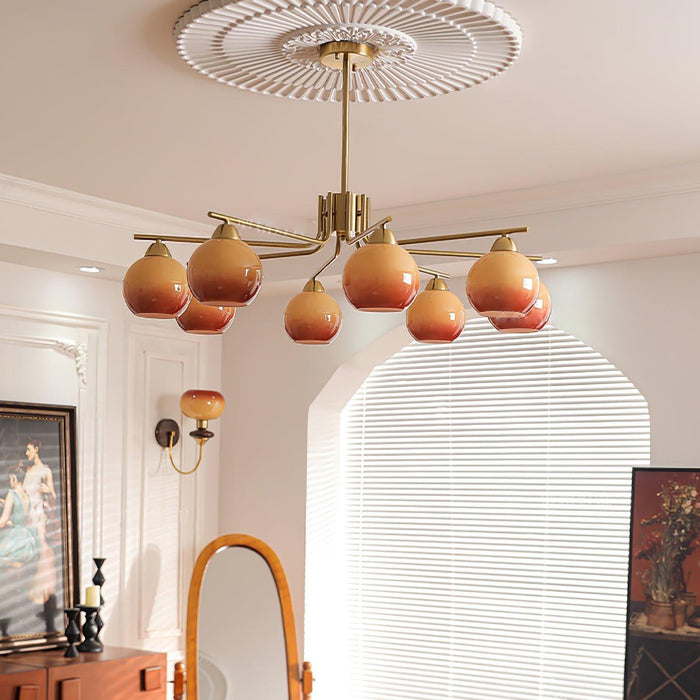 Chandelier Sphère Caramel - DWHOME