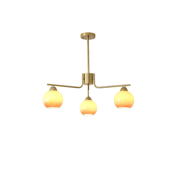 Chandelier Sphère Caramel - DWHOME